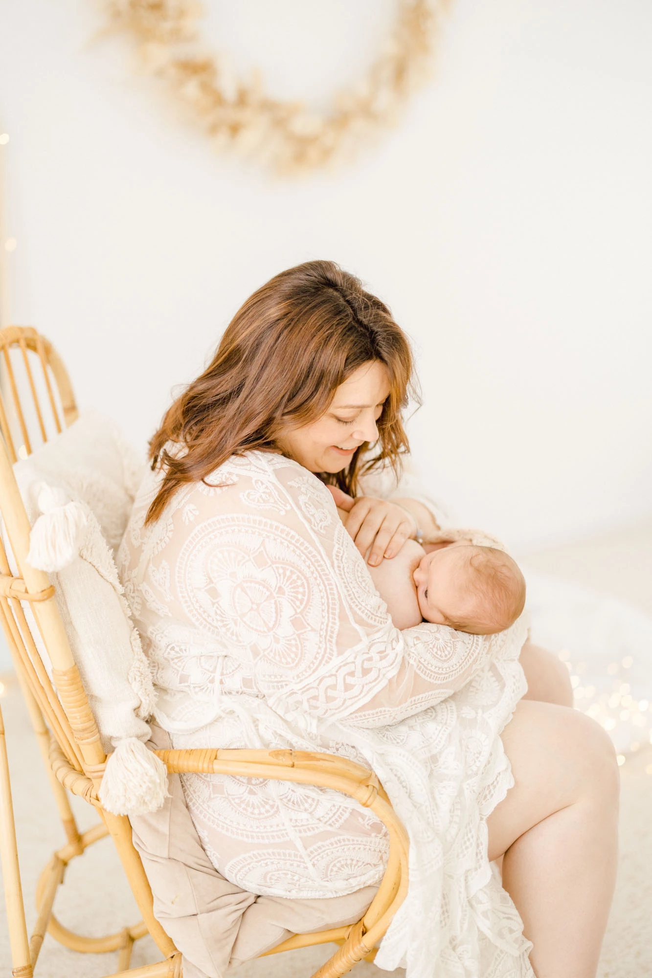 bonheur enfant beige rose marron